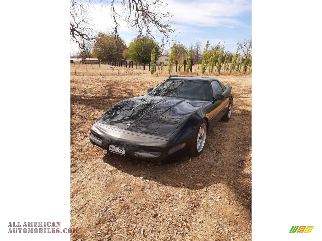 1992 Corvette Coupe - Black / Black photo #1