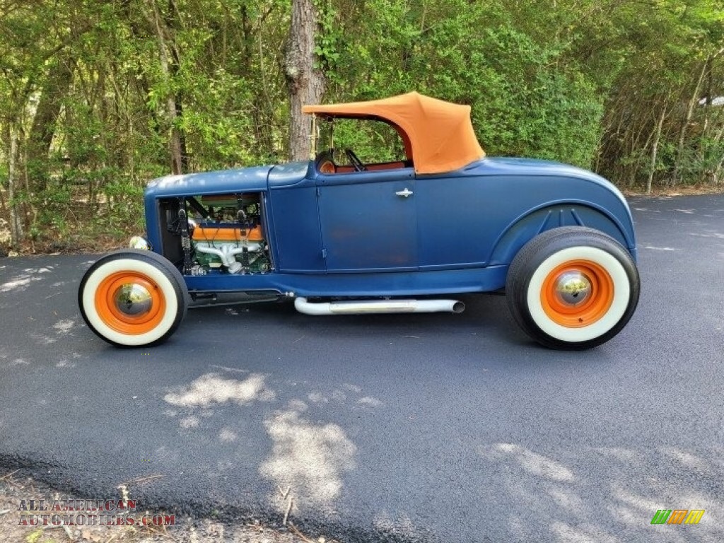 1930 Model A Roadster - Blue / Blue/Orange photo #1