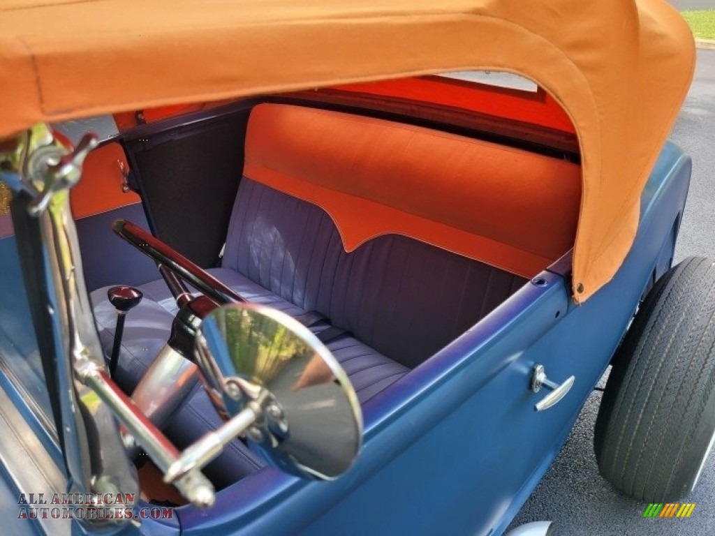 1930 Model A Roadster - Blue / Blue/Orange photo #17