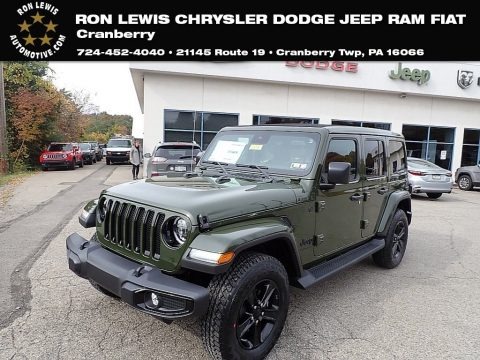Sarge Green 2023 Jeep Wrangler Unlimited Sahara Altitude 4x4