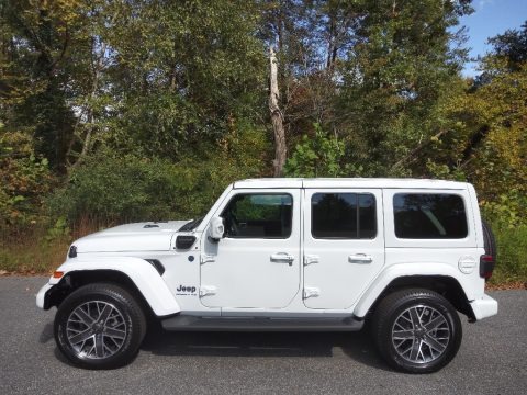 Bright White 2023 Jeep Wrangler Unlimited High Altitude 4XE Hybrid