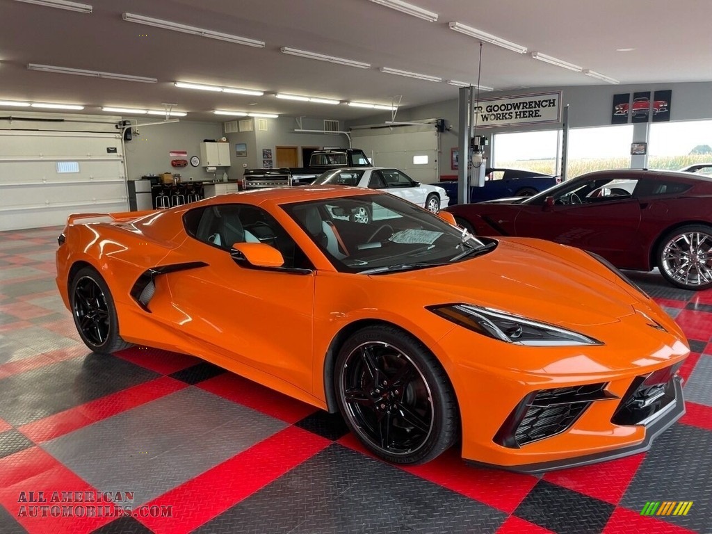 2022 Corvette Stingray Coupe - Amplify Orange Tintcoat / Sky Cool Gray photo #1