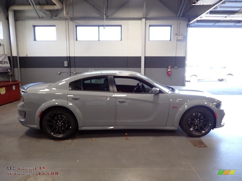 2022 Charger Scat Pack Widebody - Smoke Show / Black/Ruby Red photo #4
