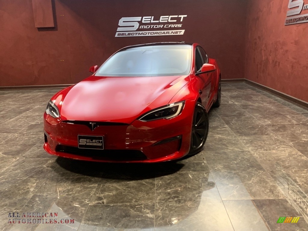 Red Multi-Coat / Black Tesla Model S AWD