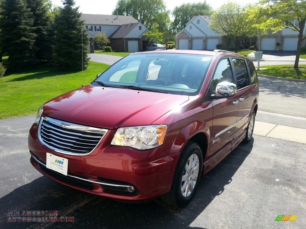 2012 Town & Country Touring - L - Deep Cherry Red Crystal Pearl / Dark Frost Beige/Medium Frost Beige photo #2