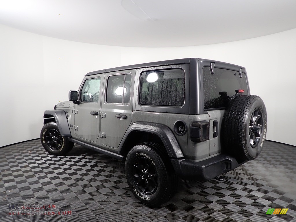 2020 Wrangler Unlimited Willys 4x4 - Sting-Gray / Black photo #7