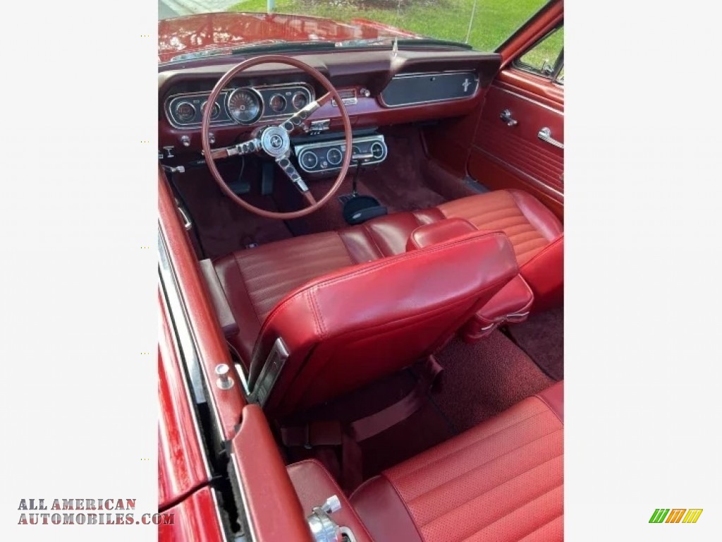 1966 Mustang Convertible - Candy Apple Red / Red photo #4