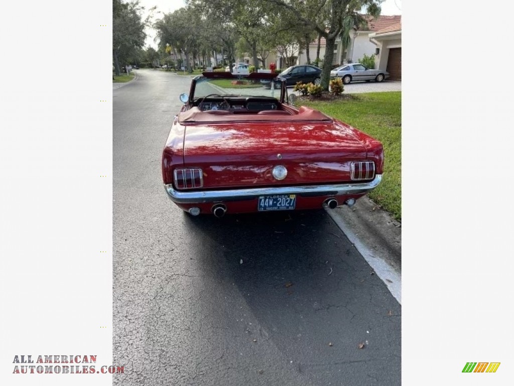 1966 Mustang Convertible - Candy Apple Red / Red photo #10