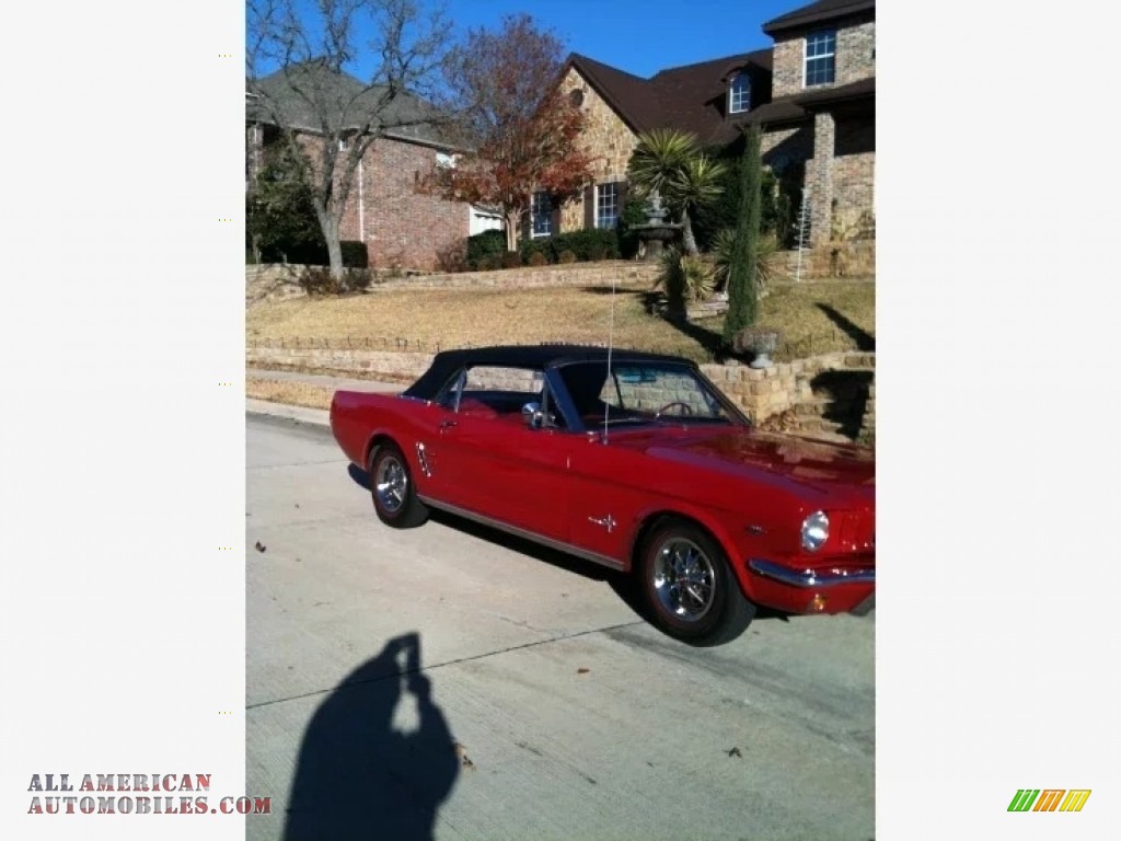 1966 Mustang Convertible - Candy Apple Red / Red photo #11