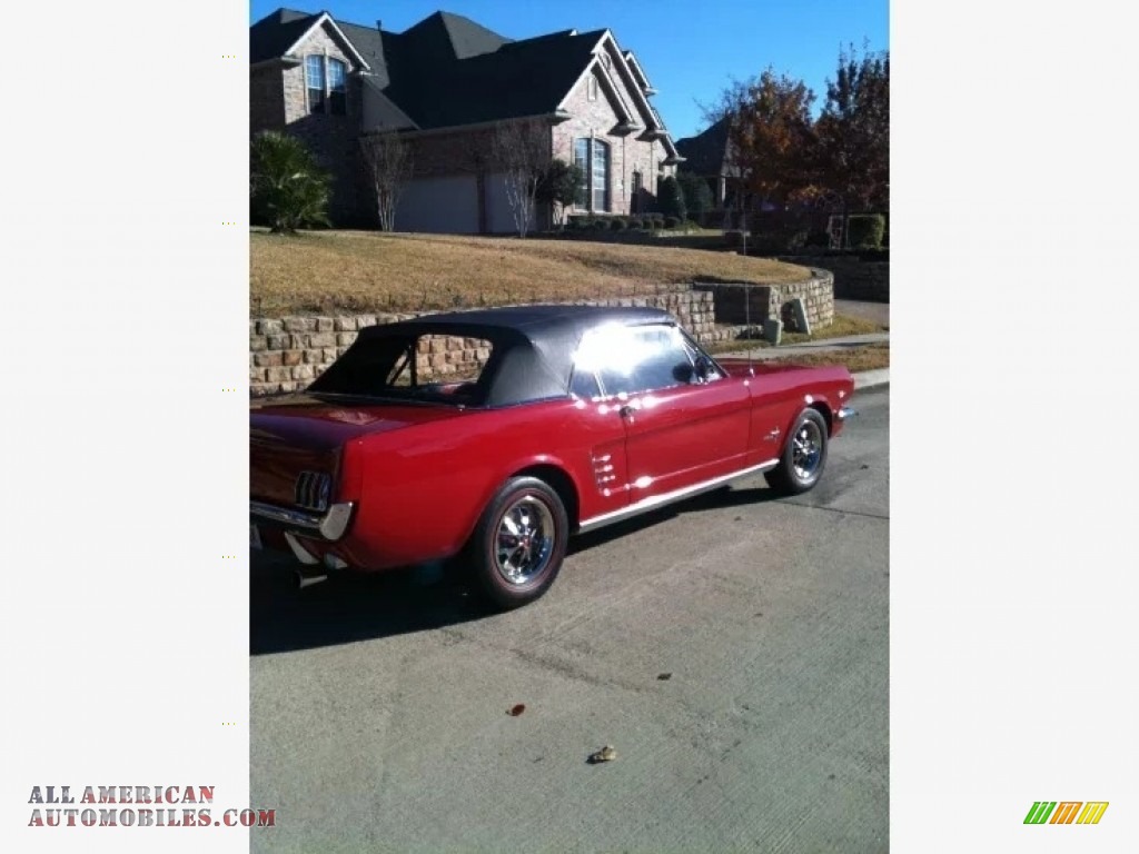 1966 Mustang Convertible - Candy Apple Red / Red photo #13