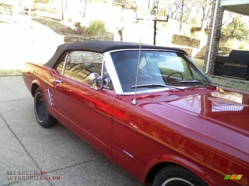 1966 Mustang Convertible - Candy Apple Red / Red photo #14