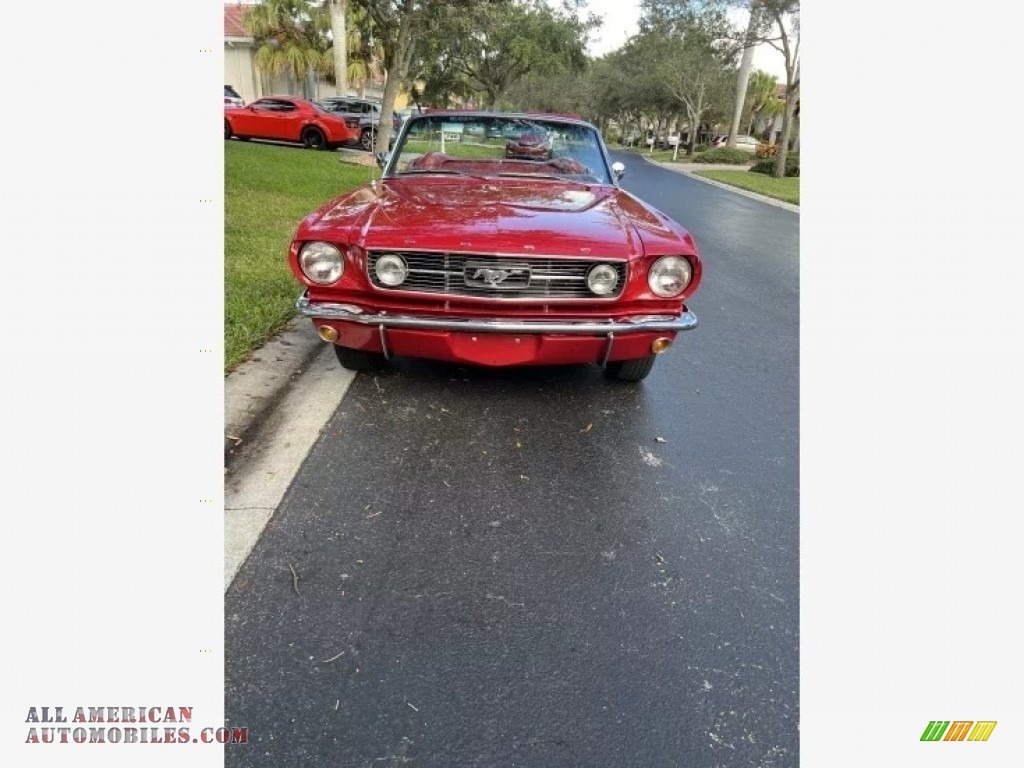 1966 Mustang Convertible - Candy Apple Red / Red photo #15