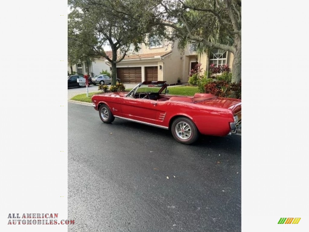 1966 Mustang Convertible - Candy Apple Red / Red photo #18