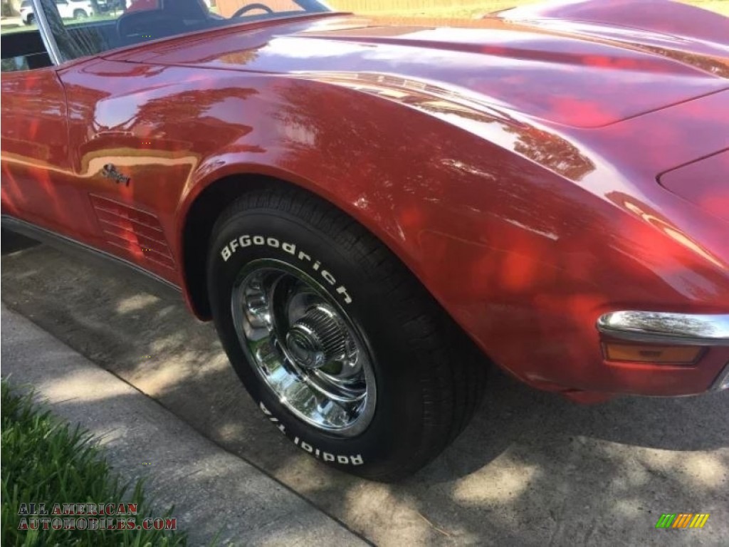 1970 Corvette Stingray Sport Coupe - Monza Red / Black photo #55