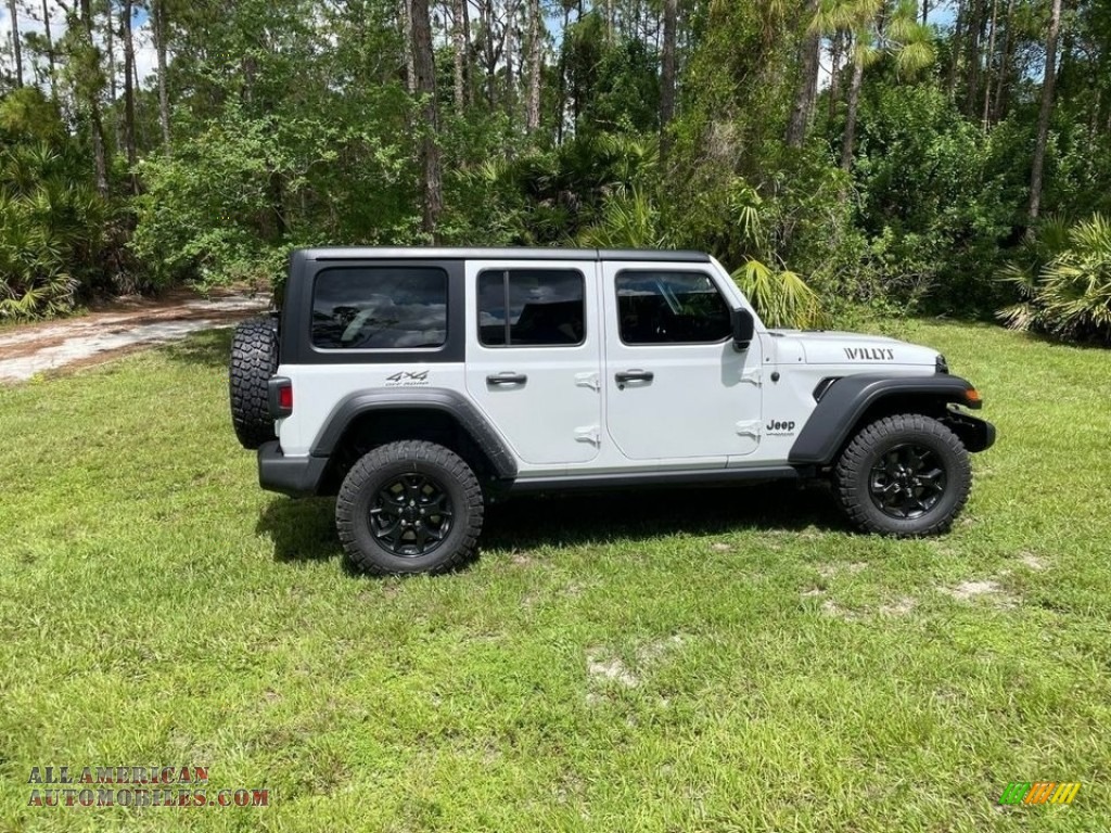 2022 Wrangler Unlimited Willys Sport 4x4 - Bright White / Black/Heritage Tan photo #2