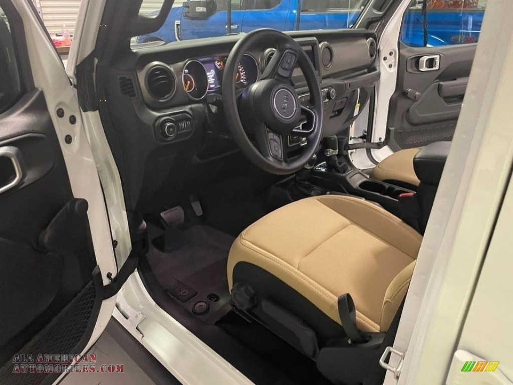 2022 Wrangler Unlimited Willys Sport 4x4 - Bright White / Black/Heritage Tan photo #3