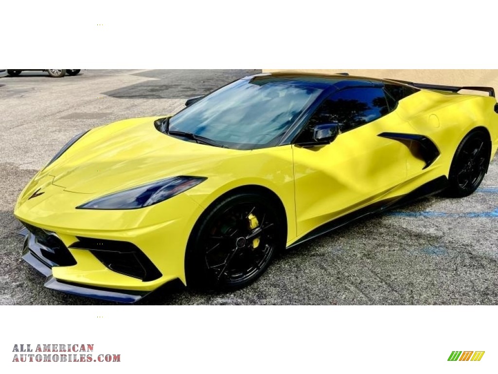 2022 Corvette Stingray Convertible - Accelerate Yellow Metallic / Jet Black photo #1