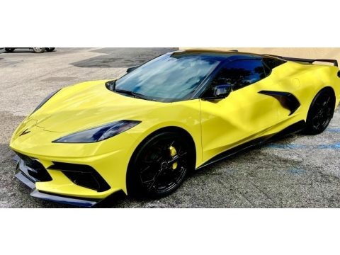 Accelerate Yellow Metallic 2022 Chevrolet Corvette Stingray Convertible