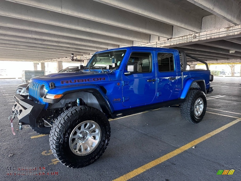 Hydro Blue Pearl / Black Jeep Gladiator Rubicon 4x4