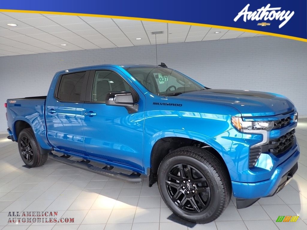 2023 Chevrolet Silverado 1500 Rst Crew Cab 4x4 In Glacier Blue Metallic 