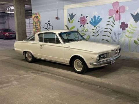 White 1965 Plymouth Barracuda Coupe