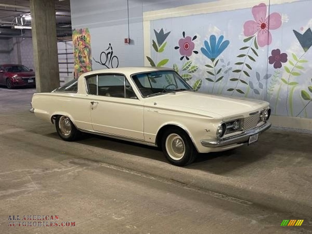 1965 Barracuda Coupe - White / Gold photo #11