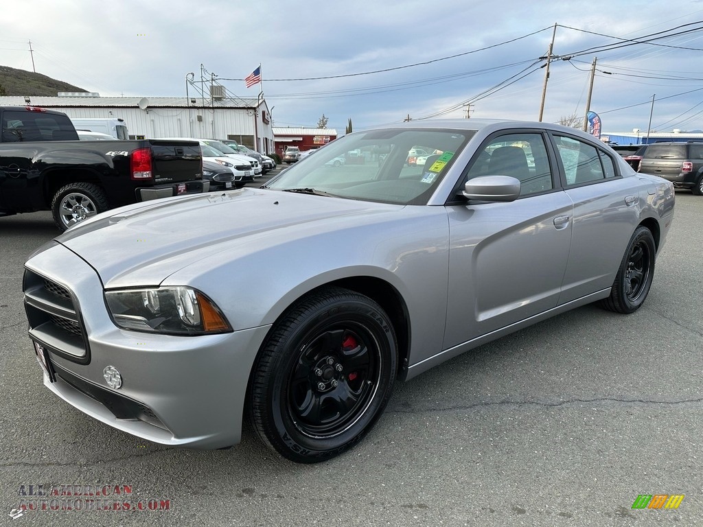 2011 Charger Police - Bright Silver Metallic / Black photo #3
