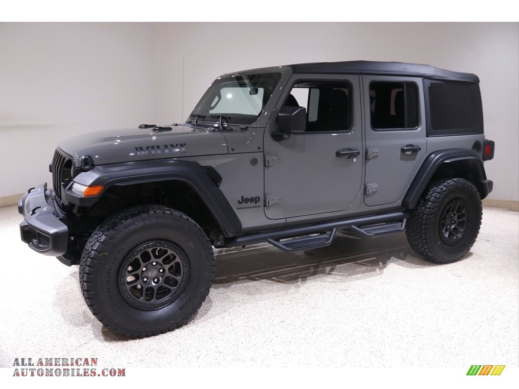 2023 Wrangler Unlimited Willys 4x4 - Sting-Gray / Black photo #3