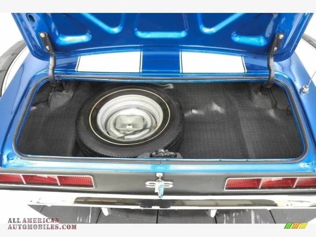 1969 Camaro SS Coupe - Bright Blue Metallic / Ivory/Black photo #8