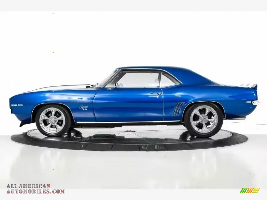 1969 Camaro SS Coupe - Bright Blue Metallic / Ivory/Black photo #19