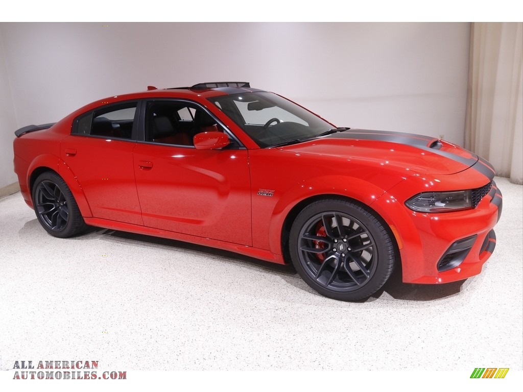 2022 Charger Scat Pack - Torred / Black/Ruby Red photo #1