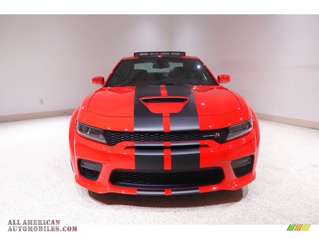 2022 Charger Scat Pack - Torred / Black/Ruby Red photo #2