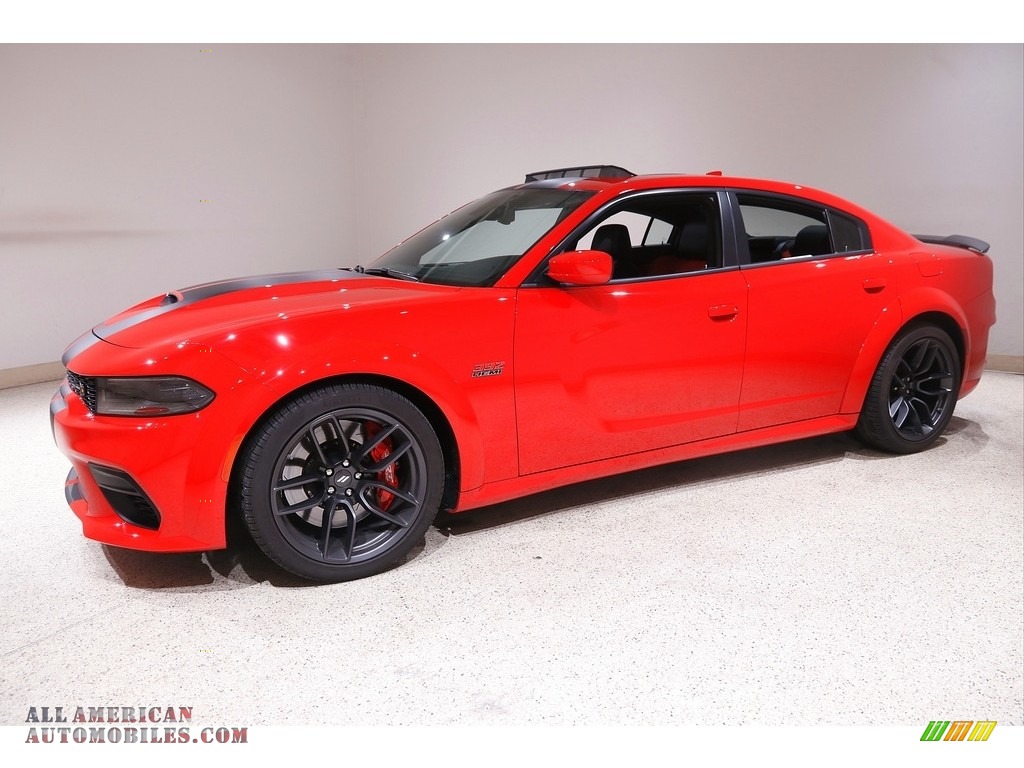 2022 Charger Scat Pack - Torred / Black/Ruby Red photo #3