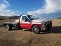 Ford F350 Super Duty XLT Regular Cab 4x4 Chassis Red photo #2