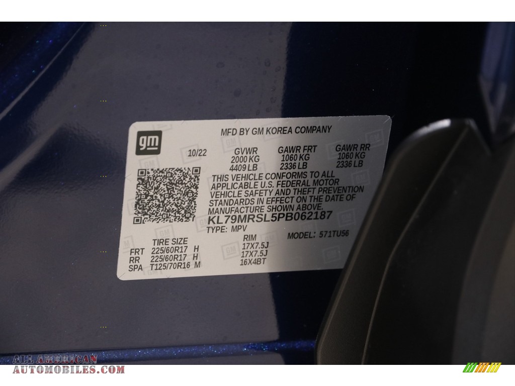 2023 TrailBlazer LT AWD - Blue Glow Metallic / Jet Black photo #24