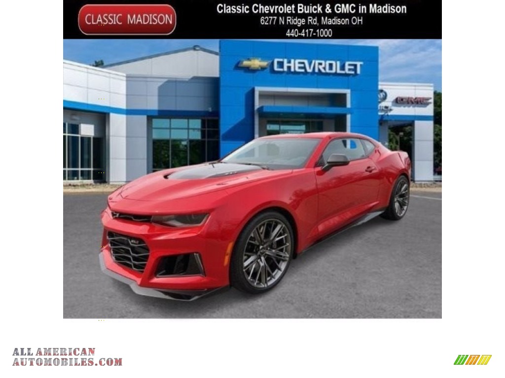2022 Camaro ZL1 Coupe - Red Hot / Jet Black/Red Accents photo #1