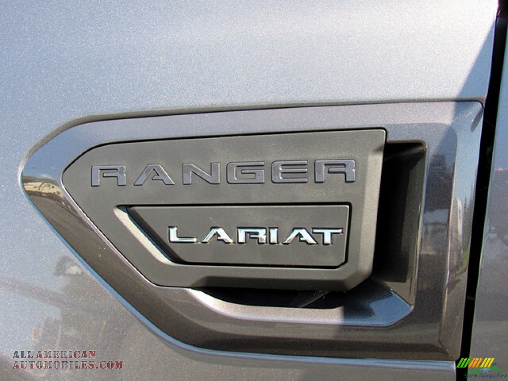 2023 Ranger Lariat SuperCrew 4x4 - Carbonized Gray Metallic / Medium Stone photo #29