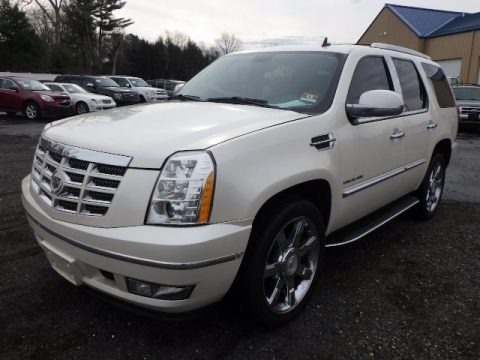 White Diamond Tricoat 2011 Cadillac Escalade Luxury AWD