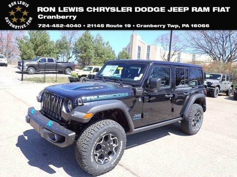 Black 2023 Jeep Wrangler Unlimited Rubicon 4XE Hybrid