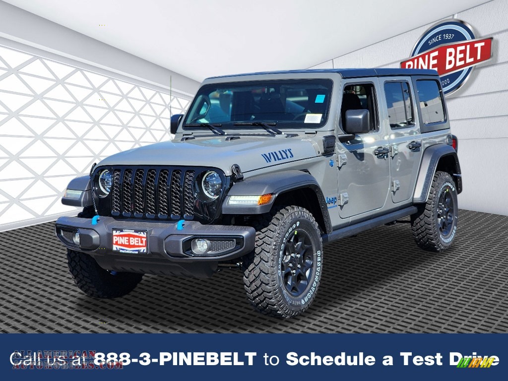 Sting-Gray / Black Jeep Wrangler Unlimited Willys 4XE Hybrid