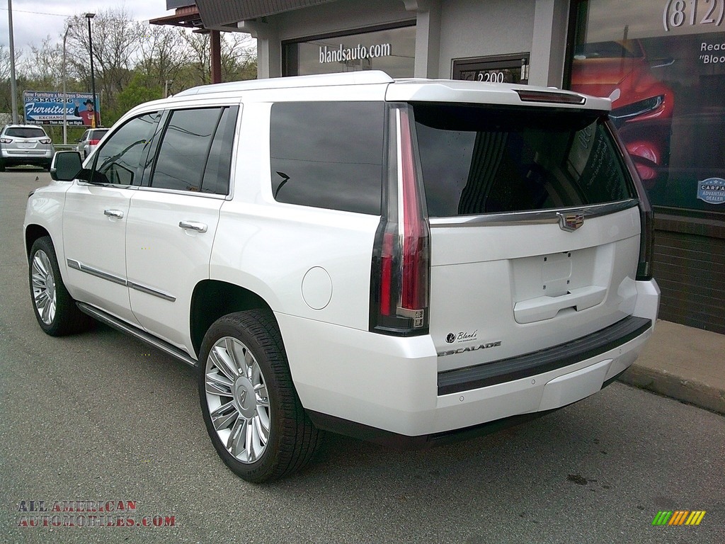 2016 Escalade Platinum 4WD - Crystal White Tricoat / Tuscan Brown photo #5