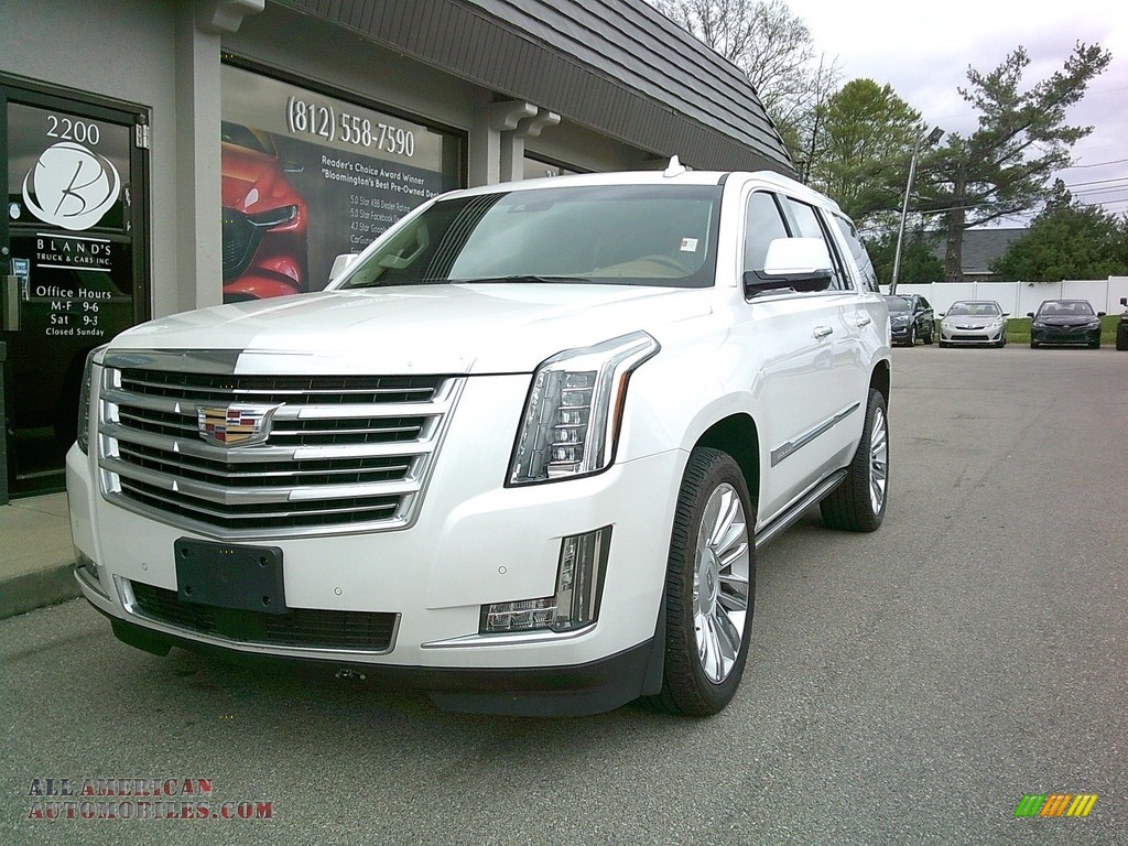 2016 Escalade Platinum 4WD - Crystal White Tricoat / Tuscan Brown photo #57