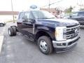 Ford F350 Super Duty XLT Crew Cab 4x4 Chassis Antimatter Blue Metallic photo #7