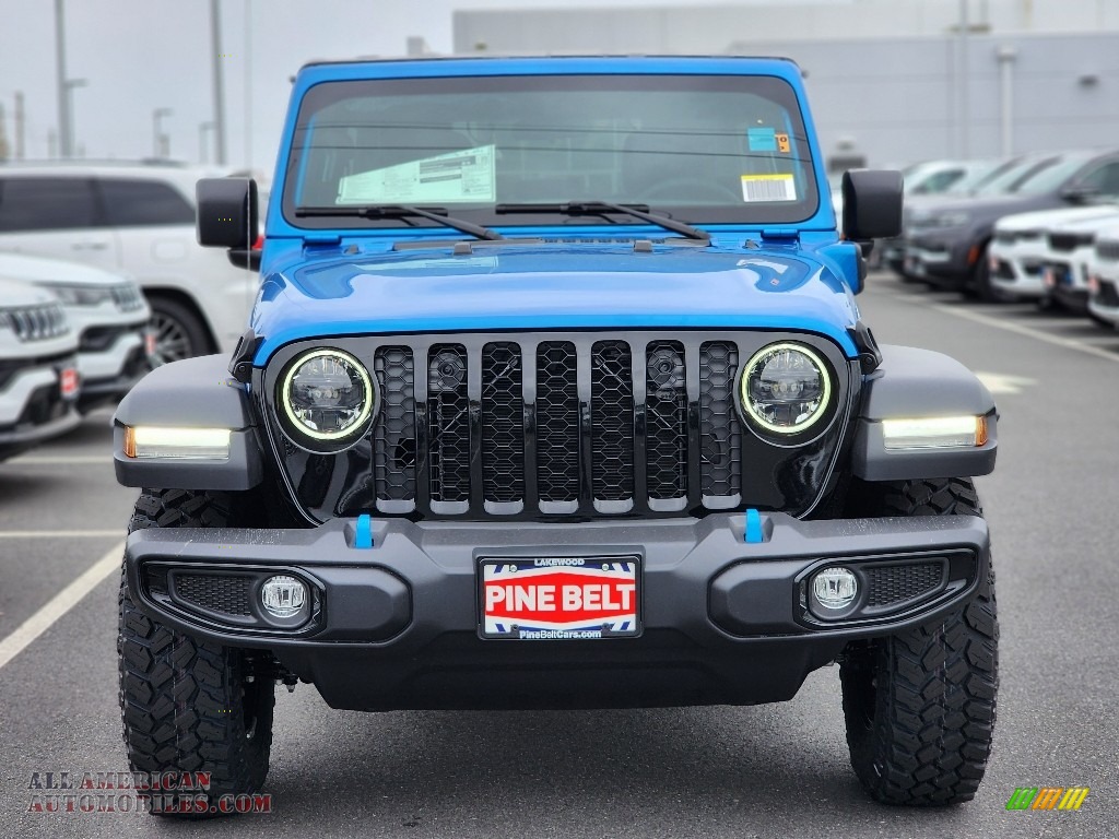 2023 Wrangler Unlimited Willys 4XE Hybrid - Hydro Blue Pearl / Black photo #2