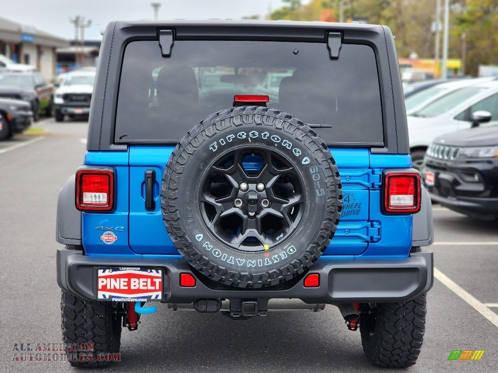 2023 Wrangler Unlimited Willys 4XE Hybrid - Hydro Blue Pearl / Black photo #5
