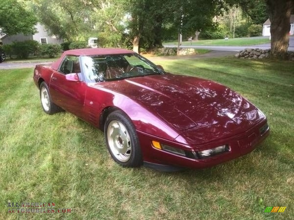 1993 Corvette Convertible - Ruby Red Metallic / Ruby Red photo #3