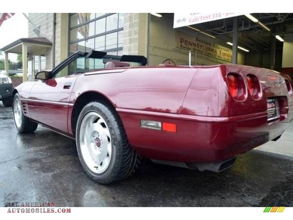 1993 Corvette Convertible - Ruby Red Metallic / Ruby Red photo #5