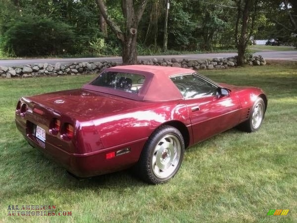 1993 Corvette Convertible - Ruby Red Metallic / Ruby Red photo #7