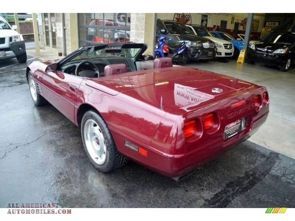1993 Corvette Convertible - Ruby Red Metallic / Ruby Red photo #10