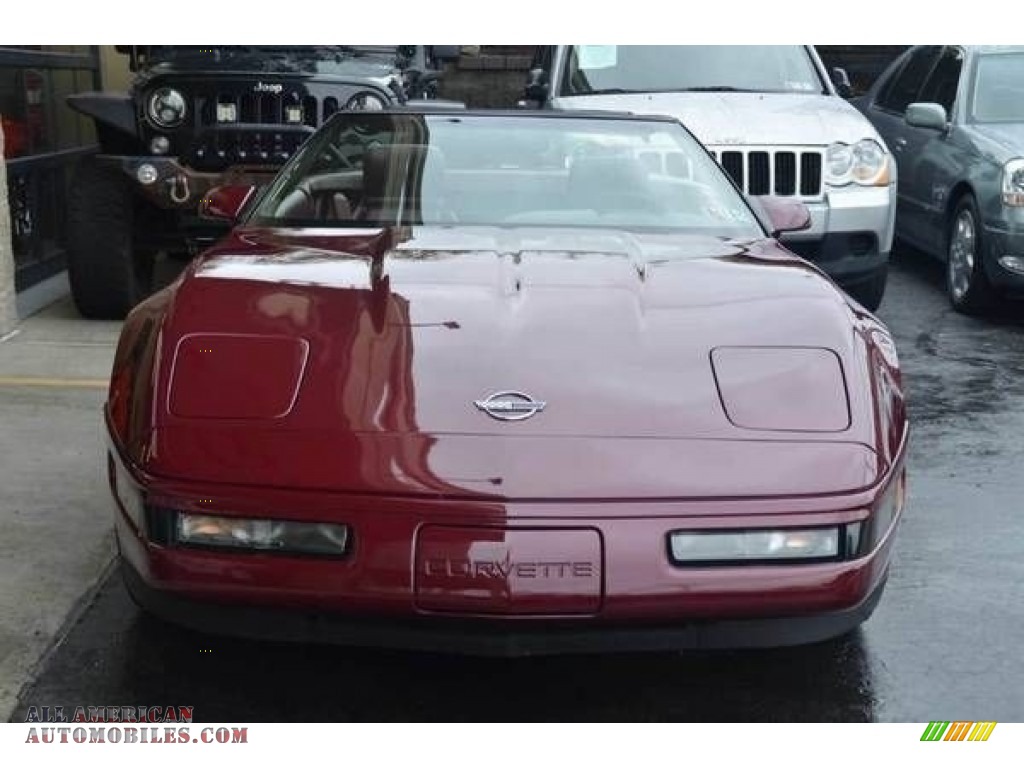 1993 Corvette Convertible - Ruby Red Metallic / Ruby Red photo #18